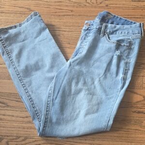 Seven7 Light Blue Straight Leg Women's Jeans